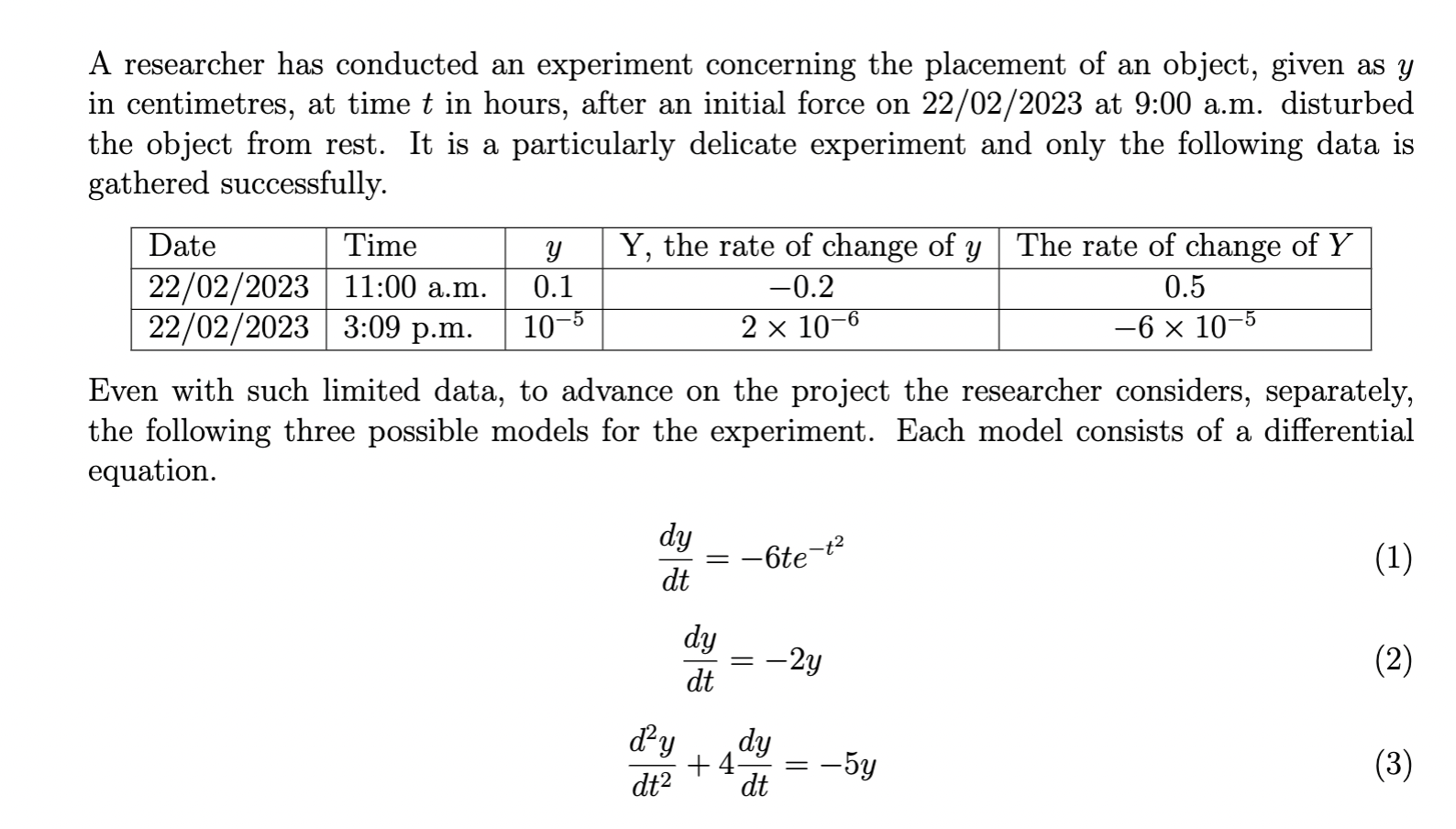 Solved A researcher has conducted an experiment concerning | Chegg.com