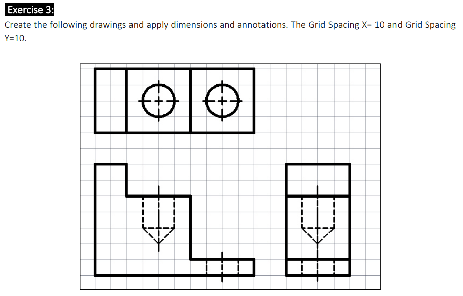 Solved Create the drawing shown below and create hole | Chegg.com