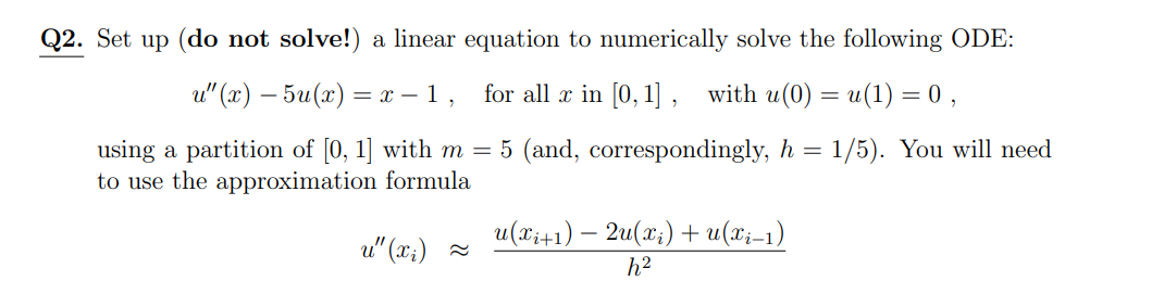 Solved 22. Set up (do not solve!) a linear equation to | Chegg.com