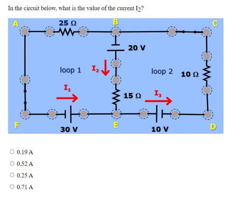 Solved In the circuit below, what is the value of the