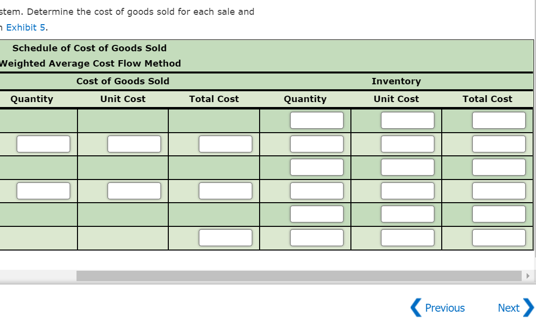Solved Weighted Average Cost Flow Method Under Perpetual | Chegg.com