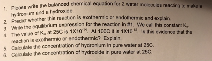 Solved lease write the balanced chemical equation for 2 | Chegg.com