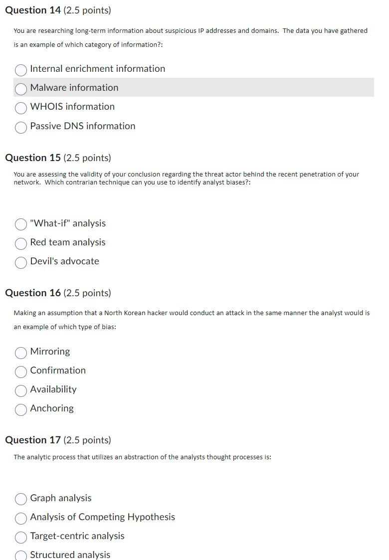 IP Address and Domain Information