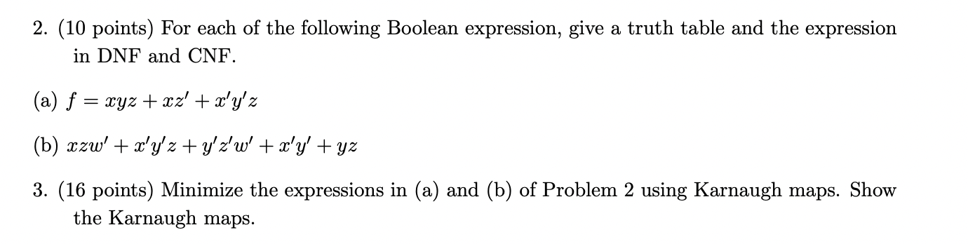 Solved For Each Of The Following Boolean Expression, Obtain | Chegg.com