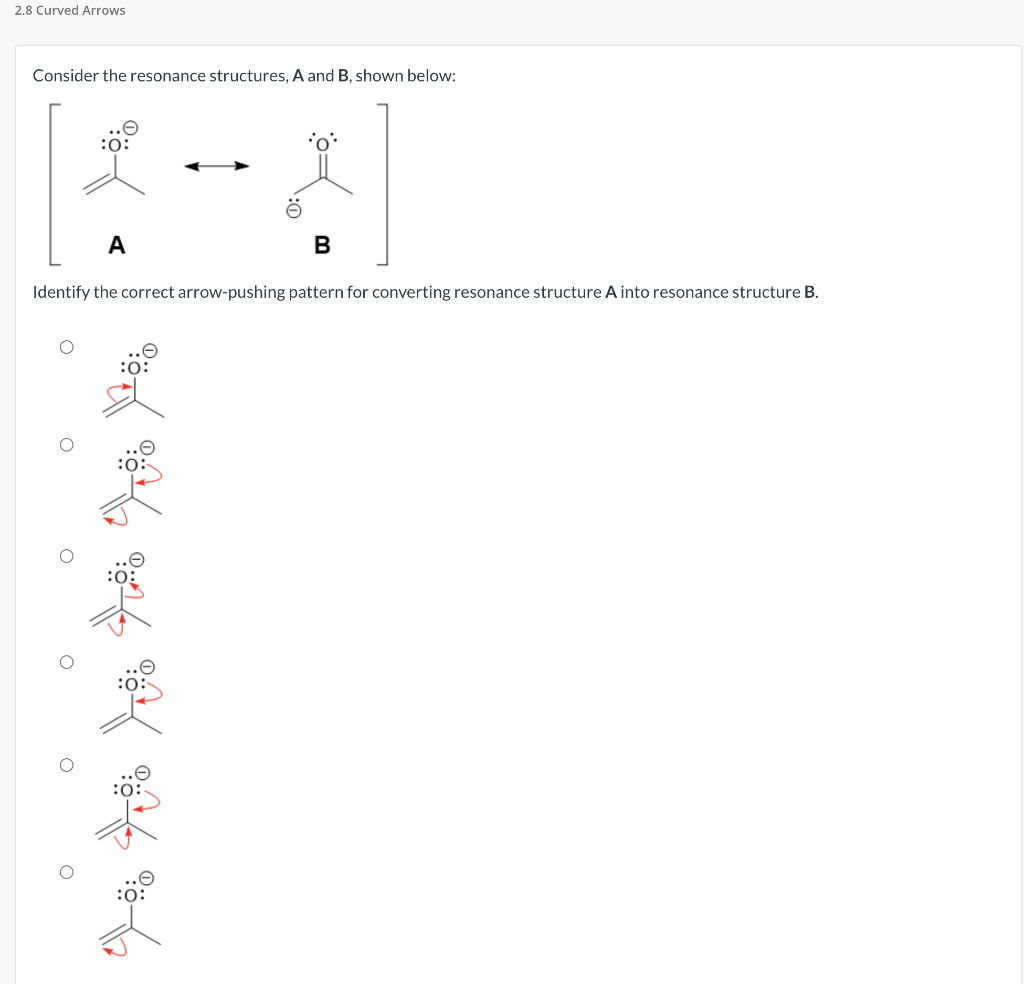 Solved Consider The Resonance Structures, A And B, Shown | Chegg.com