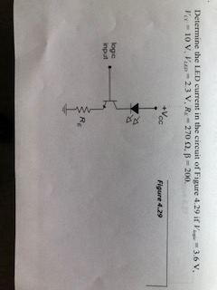 Solved Determine the LED current in the circuit of Figure | Chegg.com