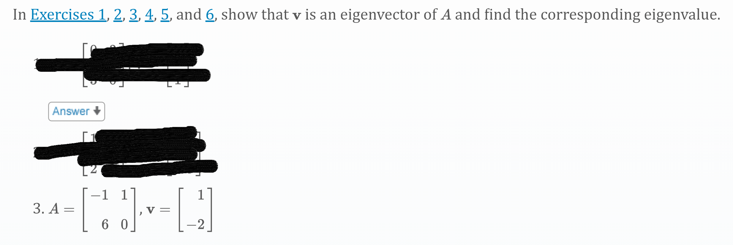 Solved In Exercises 1, 2, 3, 4, 5, and 6, show that v is an | Chegg.com