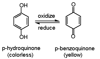 Solved From my understanding, hydroquinone is oxidized | Chegg.com