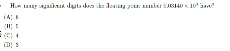 Solved How many significant digits does the floating point | Chegg.com