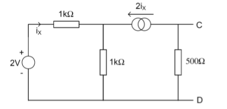 Solved For the circuit shown in figure below, ﬁnd the | Chegg.com