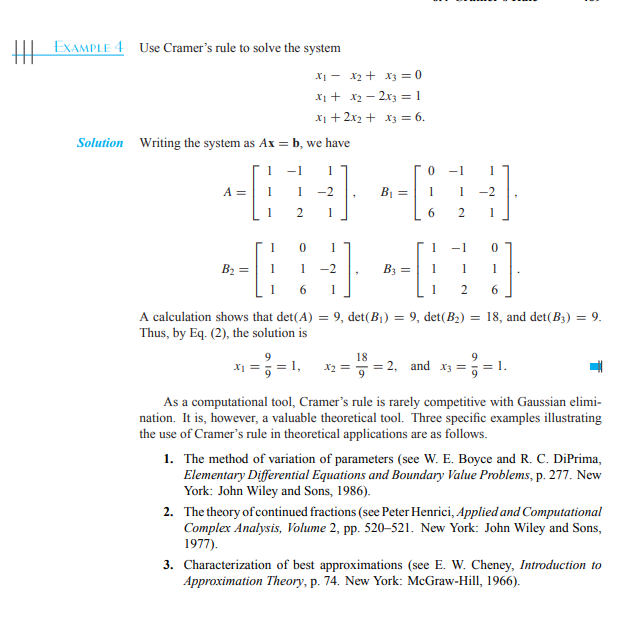 Solved Given: The Following Ax=b Has A Unique Solution. | Chegg.com