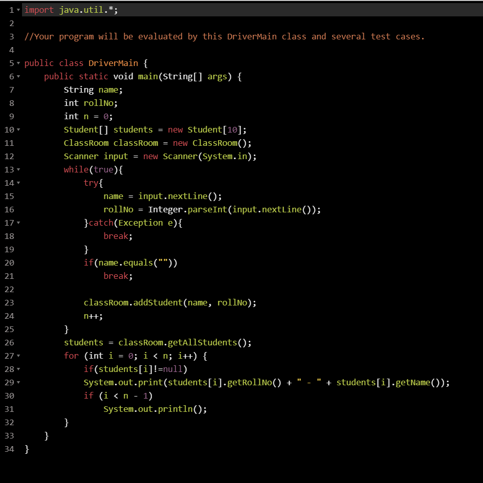 Solved 1. import java.util.*; N 3 l/Your program will be | Chegg.com