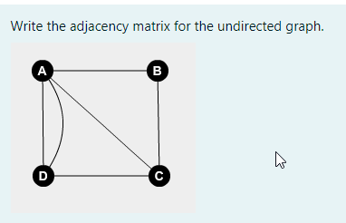 Solved 1. Write the adjacency matrix for the given | Chegg.com
