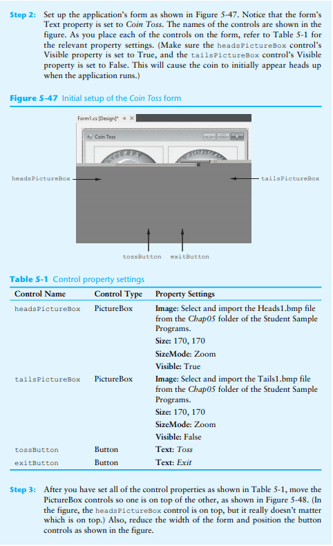 Visual studio design and implement deals a program name it coins