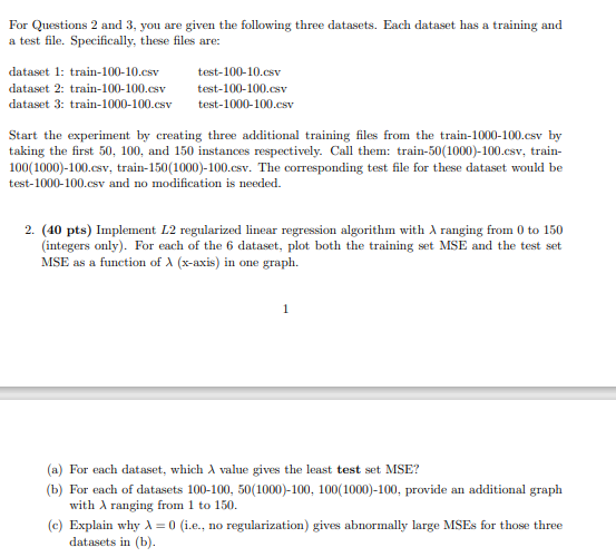 Solved For Questions 2 And 3, You Are Given The Following | Chegg.com