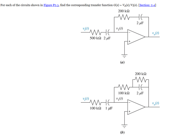 Solved For each of the circuits shown in find the | Chegg.com