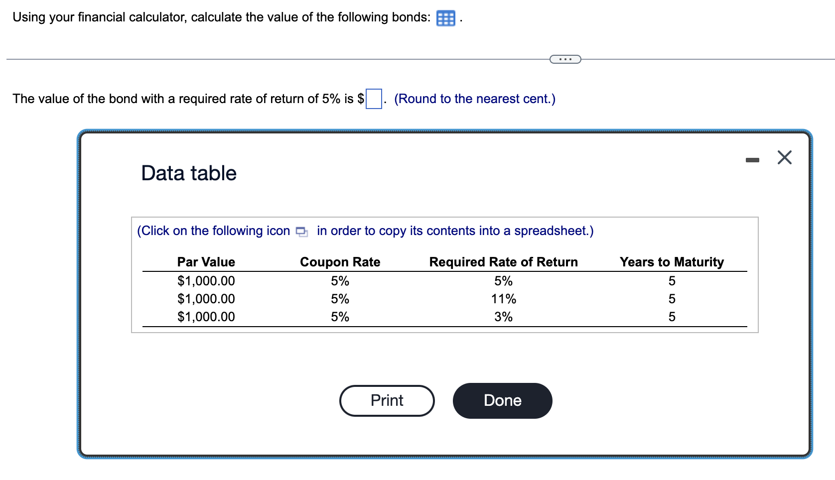 Solved Using Your Financial Calculator, Calculate The Value | Chegg.com