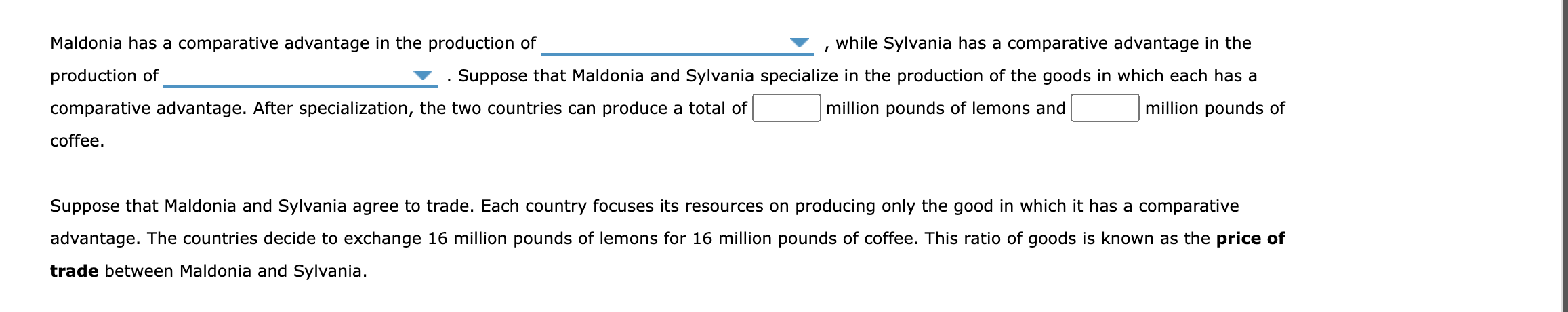 Solved 4. Specialization And Trade When A Country Has A | Chegg.com