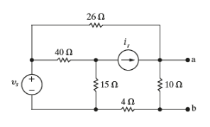 Solved Find the Thévenin equivalent with respect to the | Chegg.com