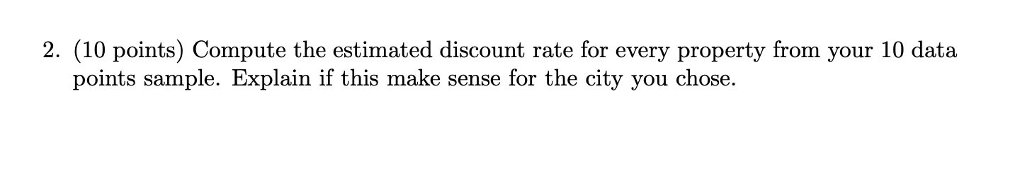 Solved 3 Long Question (20 points) Take 10 properties from | Chegg.com