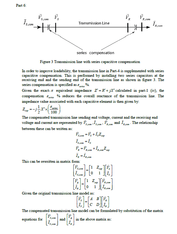 Solved Part 6 V V S Com R Com Is Com Transmission Line 1 Chegg Com