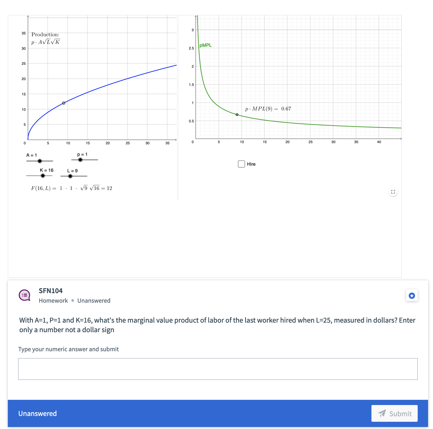 Solved The Marginal Product of Labor If we take a total | Chegg.com