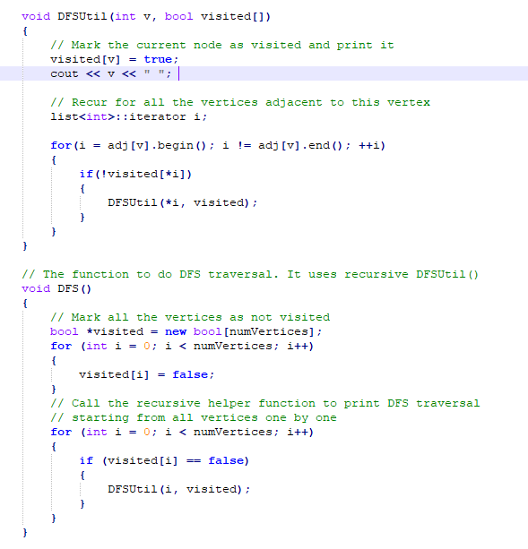 Hello all i am having a problem with a DFS function | Chegg.com