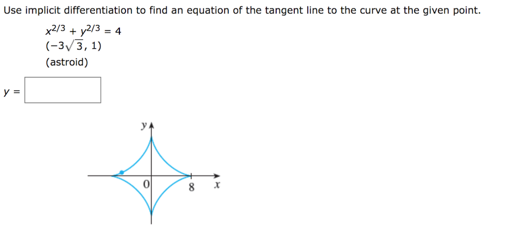 equation of a tangent line implicit differentiation