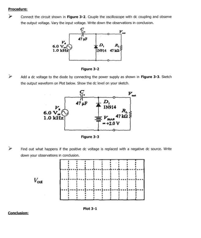 Solved Experiment 5 Diode Clamping Circuits Reading Floyd,