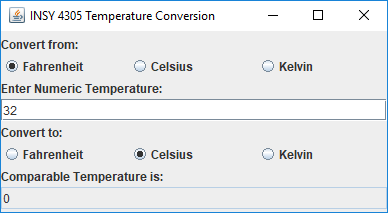 Temperature Conversion Celsius