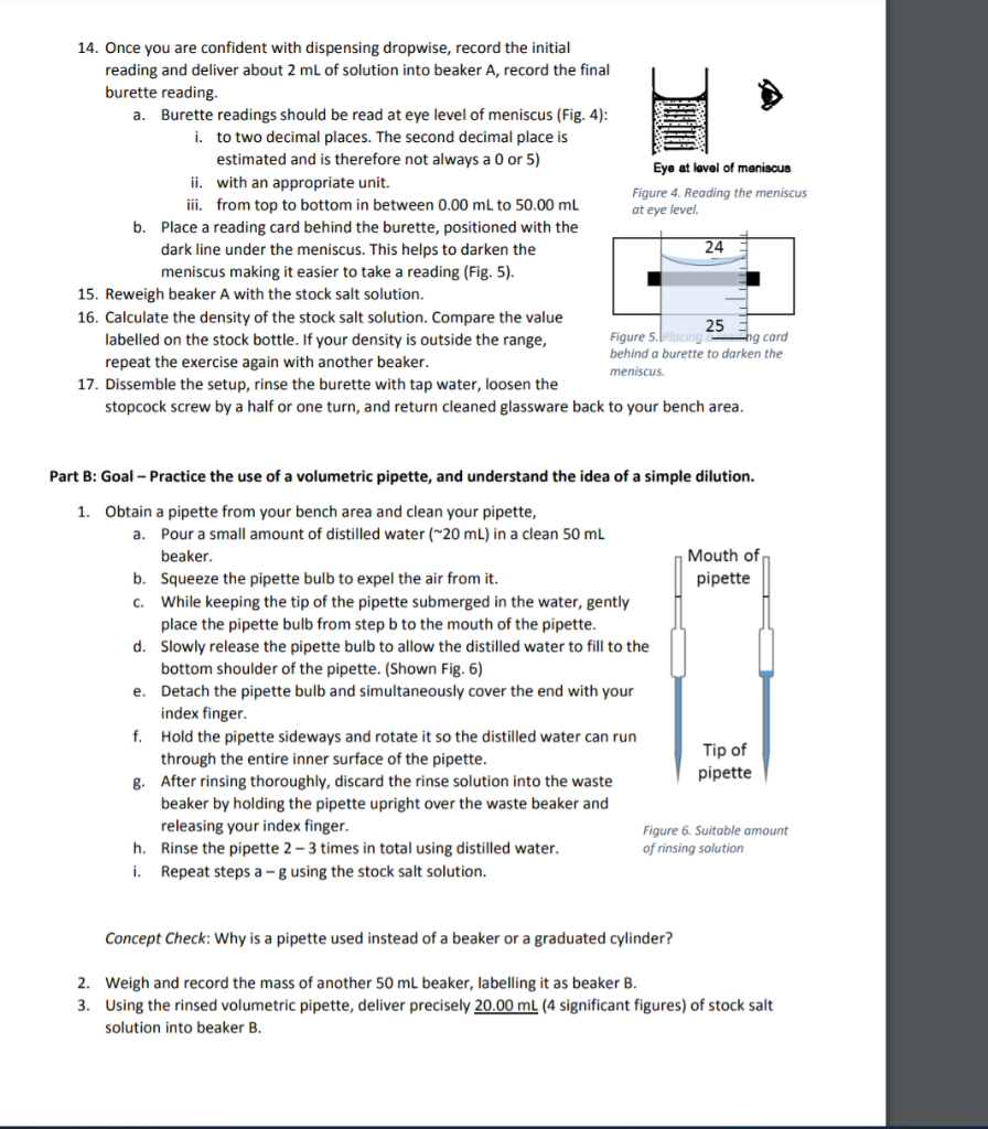 Solved Chemistry 1110 Review of Techniques INTRODUCTION In