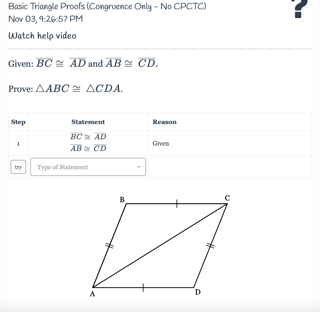 Solved Given Ad Dc And Za Zc Prove Aade Acdf Step Chegg Com