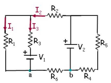 Solved A circuit is constructed with six resistors and two | Chegg.com