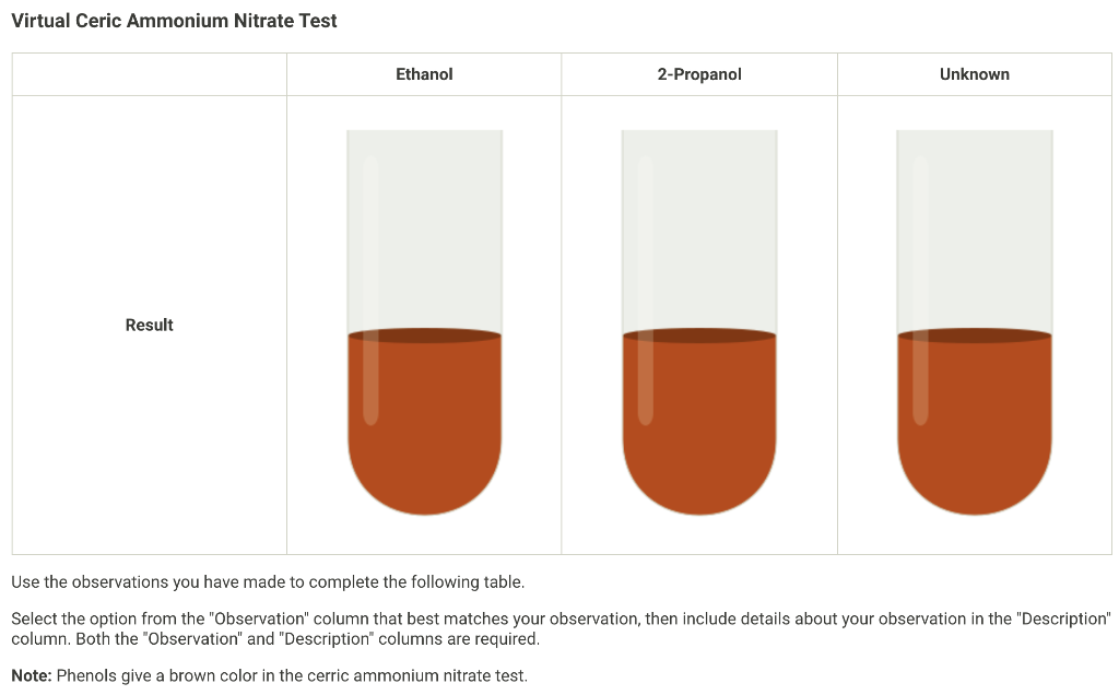 Solved Report - Classification Of Alcohols Solubility | Chegg.com