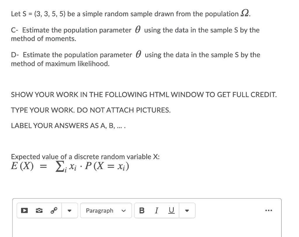 Solved Suppose That A Population 12 Consists Of Only 3s A Chegg Com