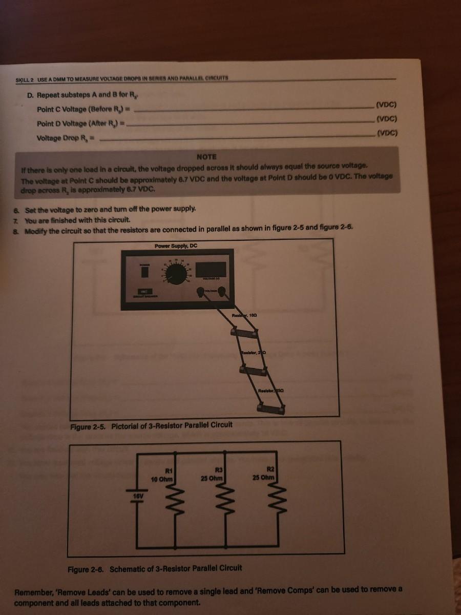 Solved 1. Connect the series circuit shown in figure 2-1 and | Chegg.com