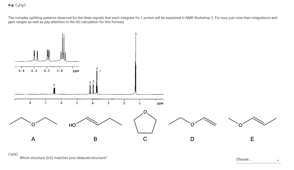 Solved (10pts) Question 4 Deduce the structure of each