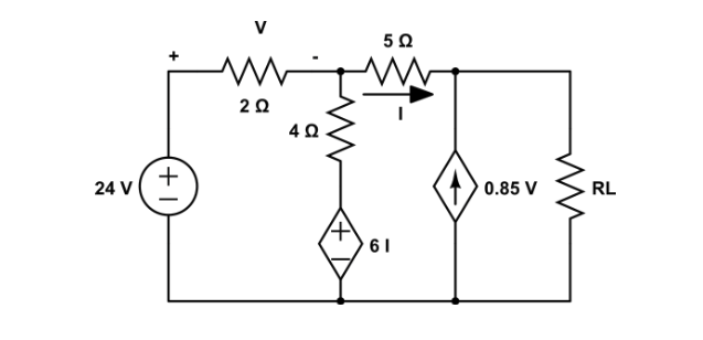 Solved Determine the value of RL in the following circuit | Chegg.com