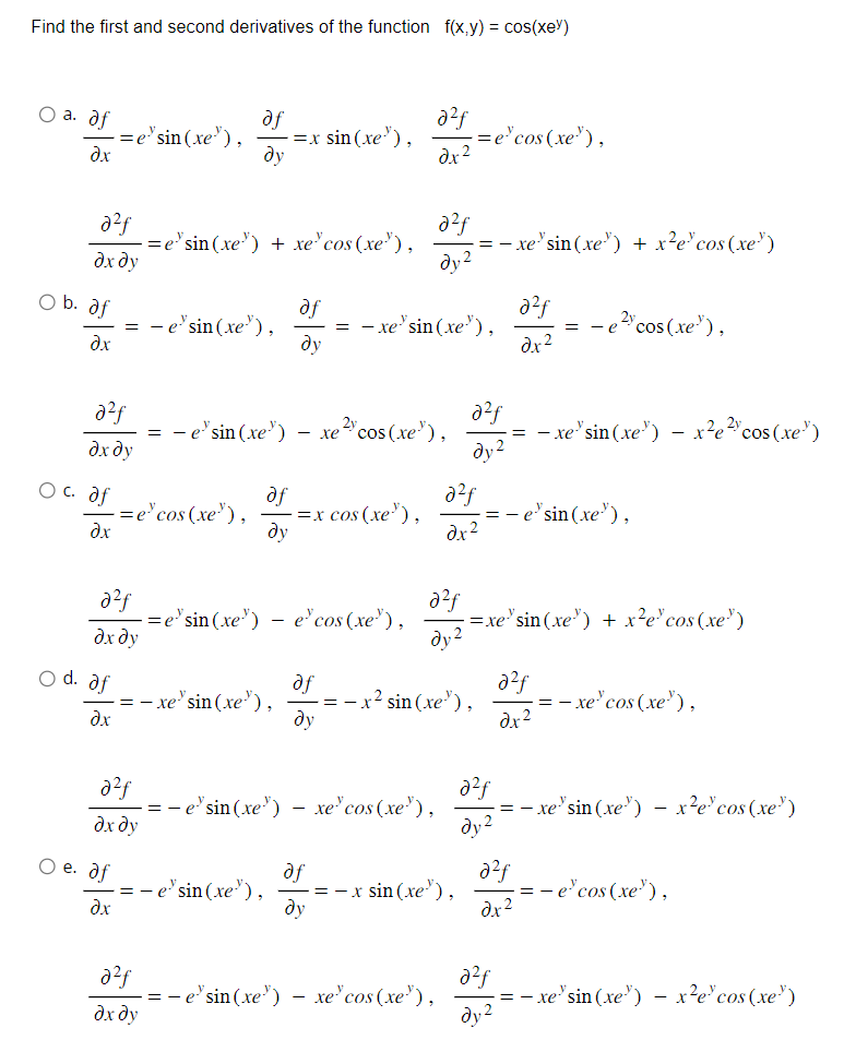 Solved Find the first and second derivatives of the function | Chegg.com