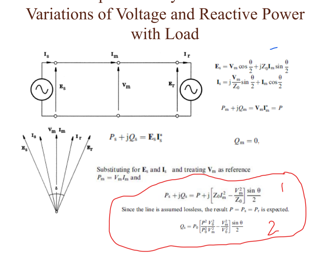 Solved Variations of Voltage and Reactive Power with Load IS | Chegg.com