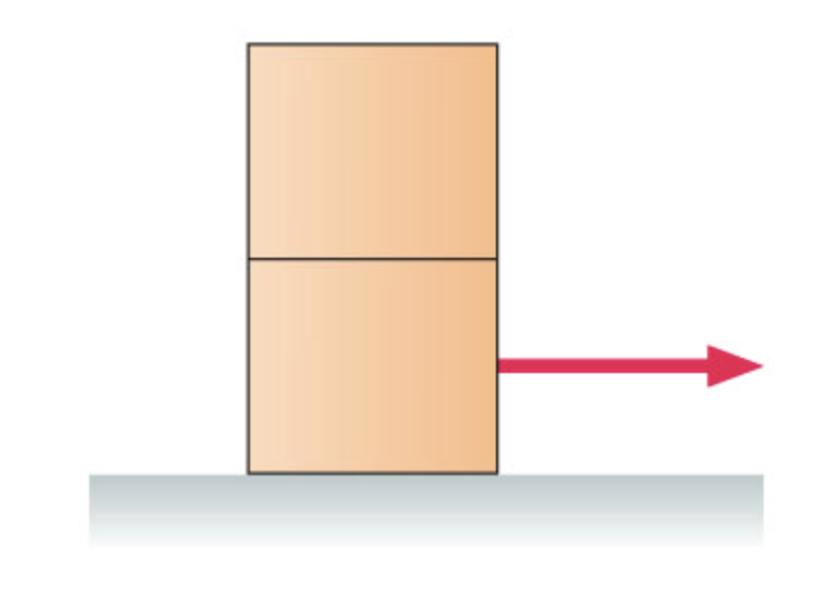 Solved Two identical 1.2 kgkg blocks are stacked …