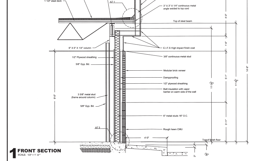 Galvanized metal coping Membrane roofing up and and | Chegg.com