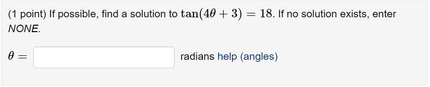 Solved (1 point) If possible, find a solution to | Chegg.com