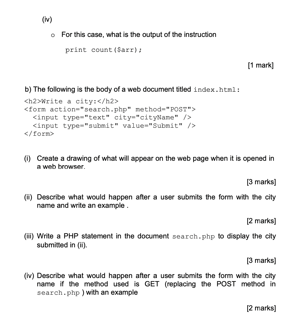 Solved (iv) O For this case, what is the output of the | Chegg.com