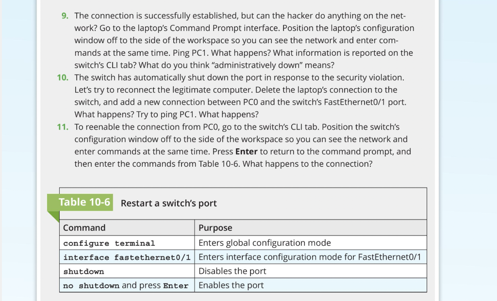 capstone project 7 1 secure switch ports in packet tracer