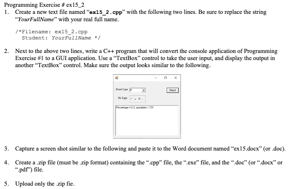 Solved Programming Exercise # Ex15_2 1. Create A New Text | Chegg.com