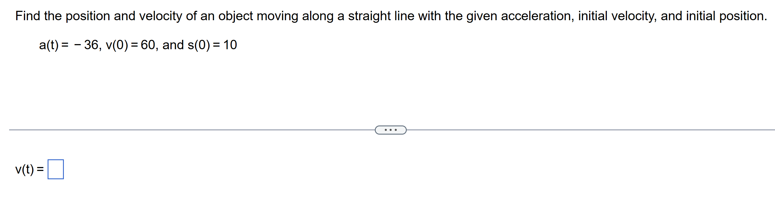 Solved Find The Position And Velocity Of An Object Moving | Chegg.com