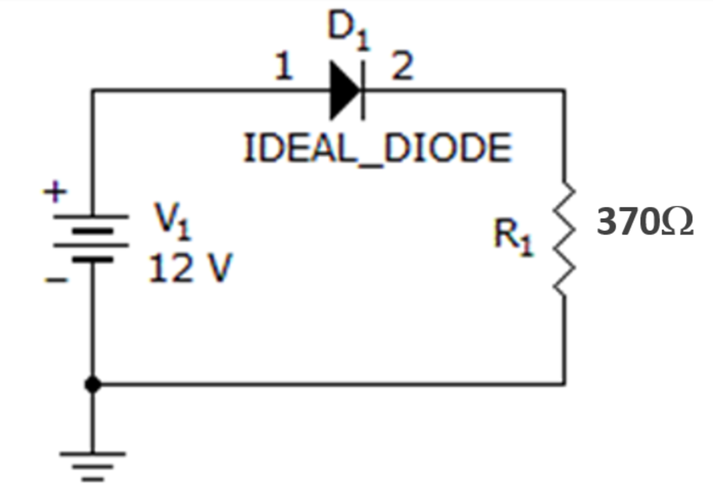 Solved At room temperature, with a 12 V supply, a diode (the | Chegg.com