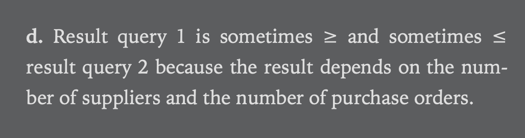 Solved 7.14. Compare the following two queries: 1. SELECT | Chegg.com