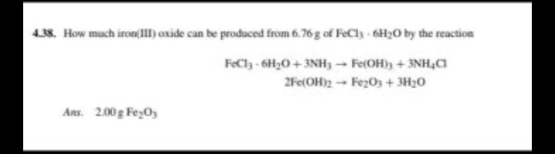 Solved 1.18. How mach iron: IIIf) oxide can he produced fram | Chegg.com